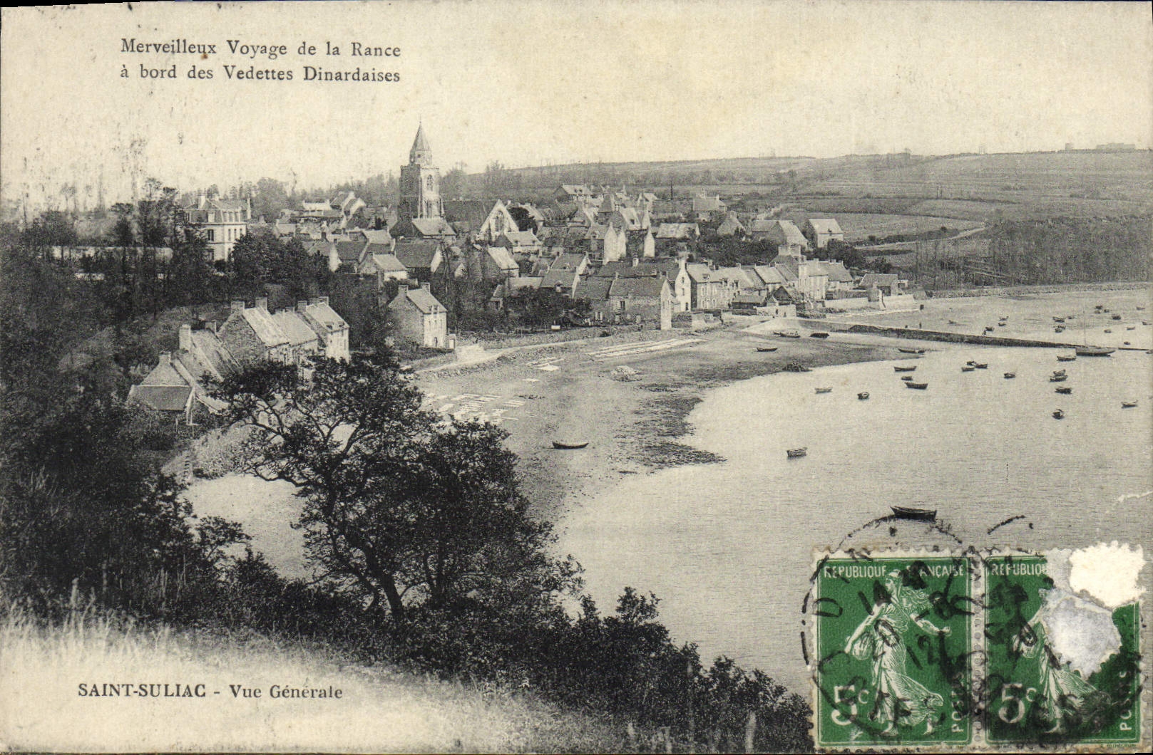CPA Merveilleux Voyage de la Rance Saint Suliac Vue generale