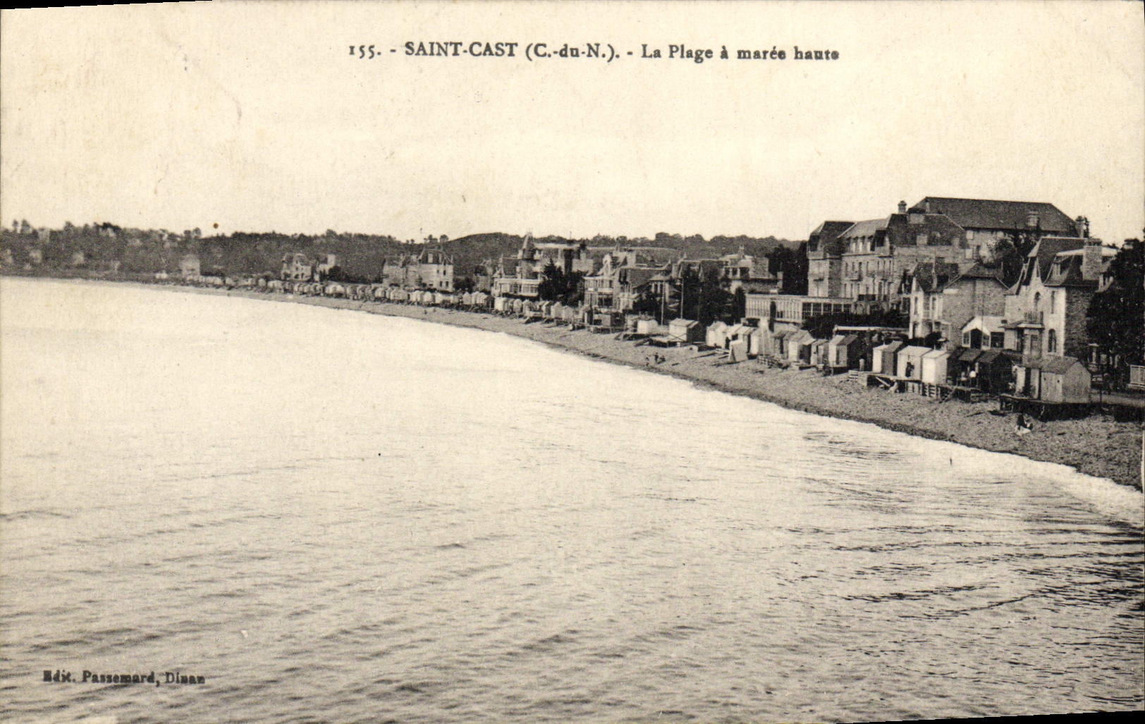 El St de la POSTAL de la VENDIMIA echó la playa tiene alta marea
