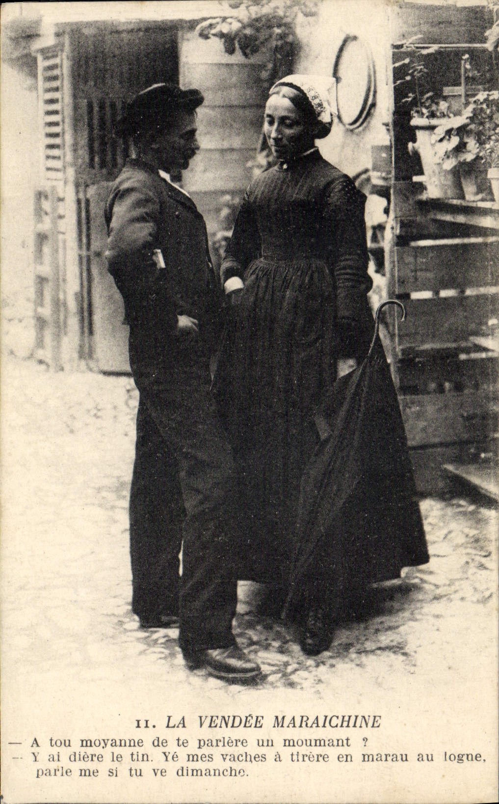 CPA La Vendee Maraichine Folklore 