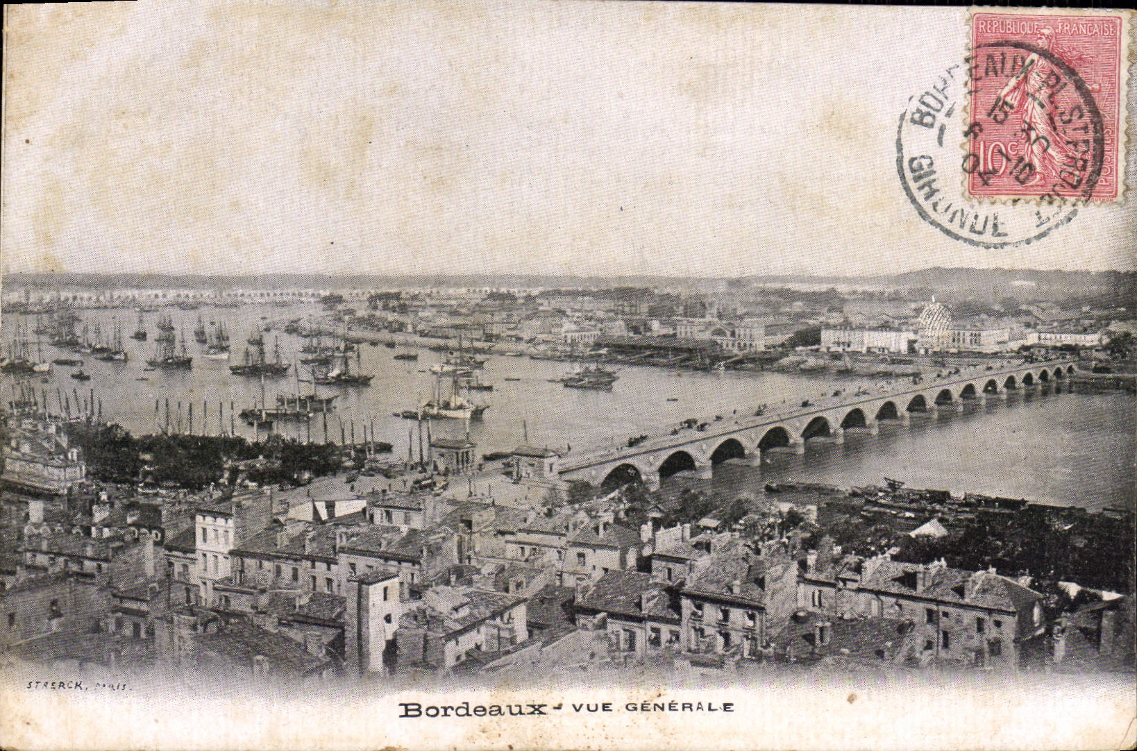 CPA Bordeaux Vue Generale