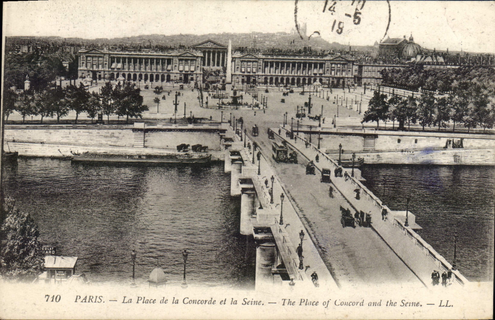 CPA Paris La Place de la Concorde et la Seine