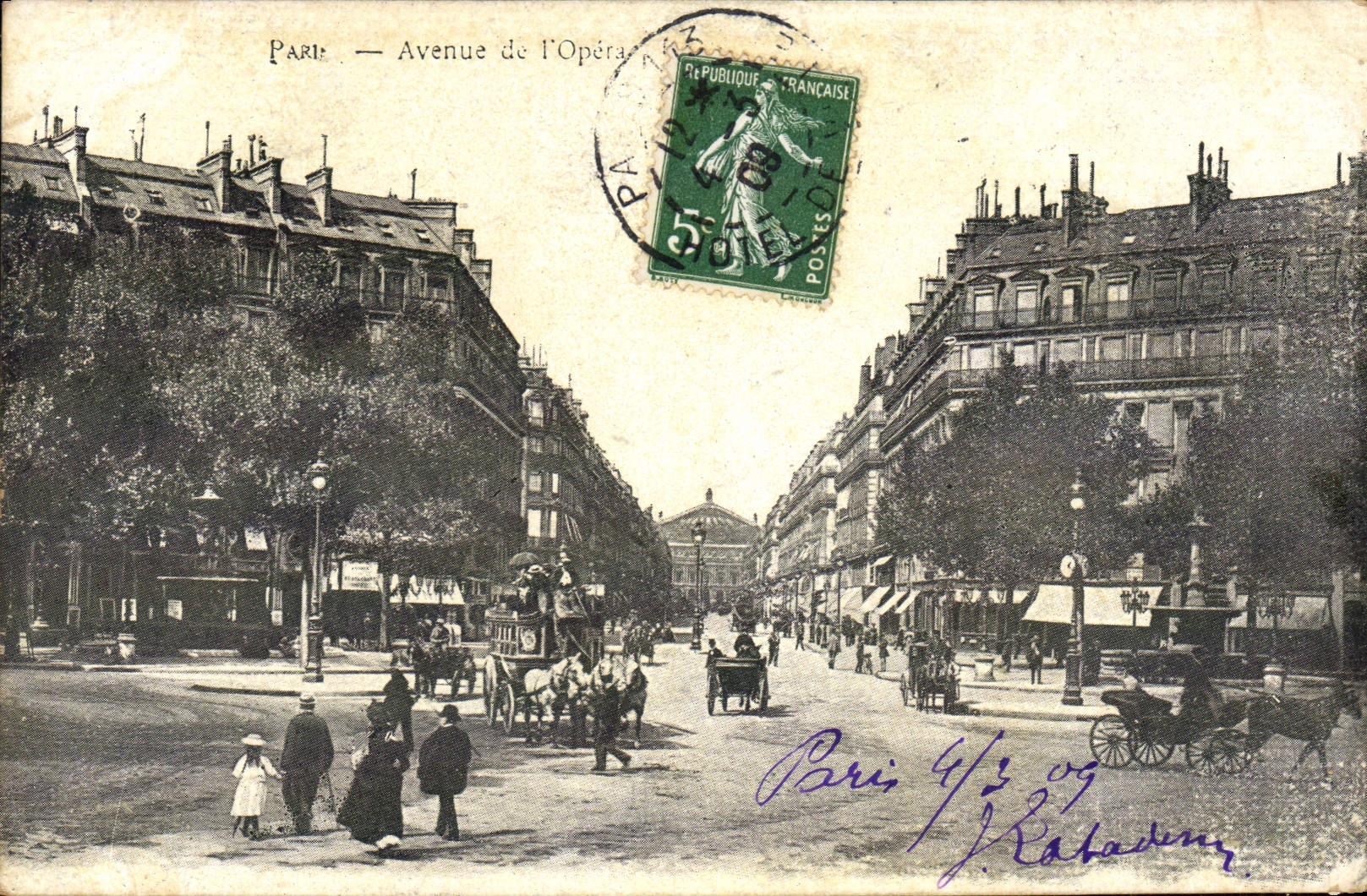 CPA Paris Avenue de l'Opera