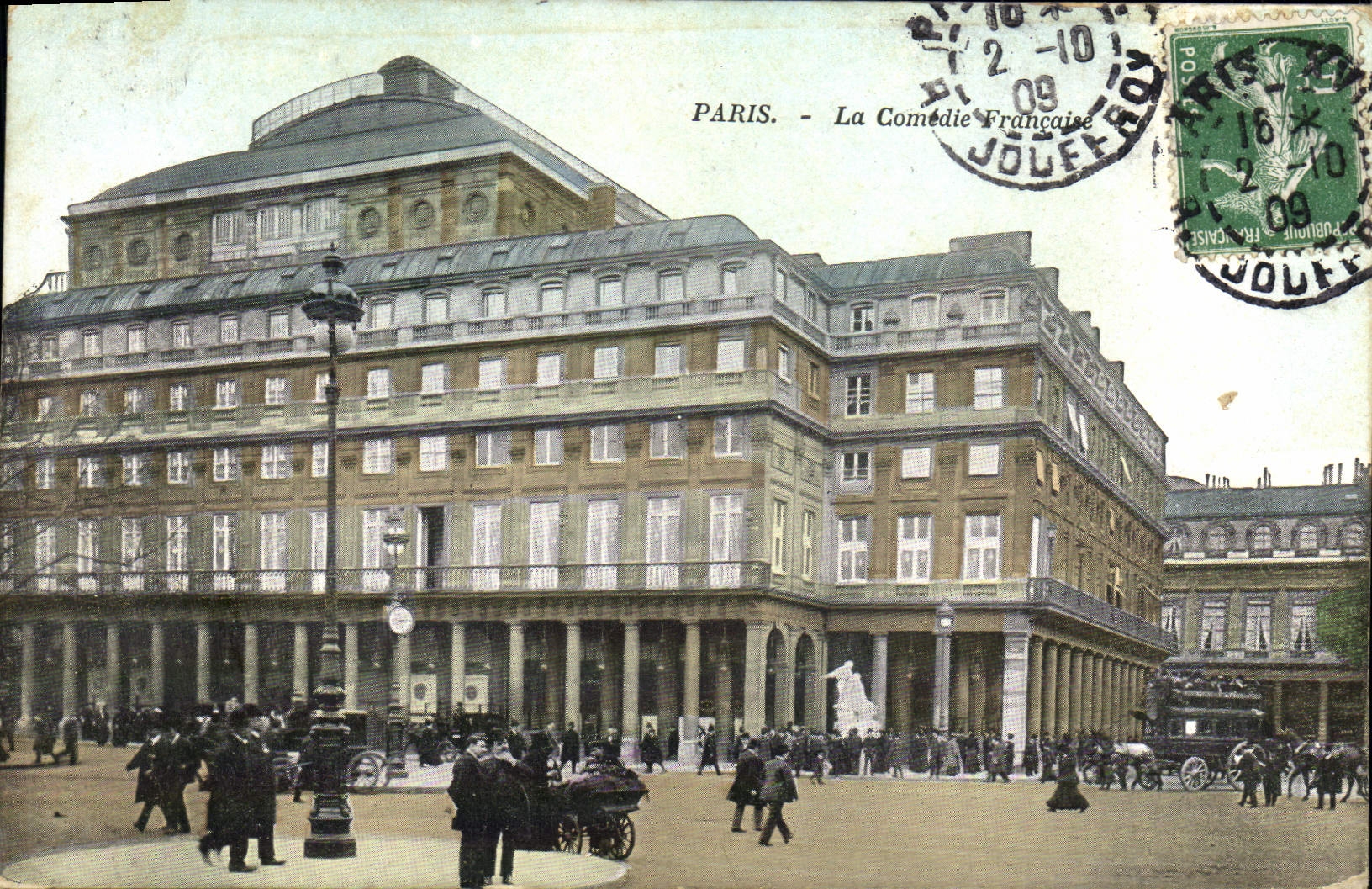 VINTAGE POSTCARD Paris the French Comedy