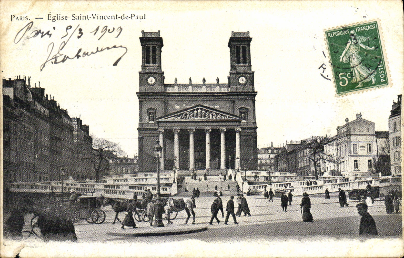 CPA Paris Eglise Saint Vincent de Paul