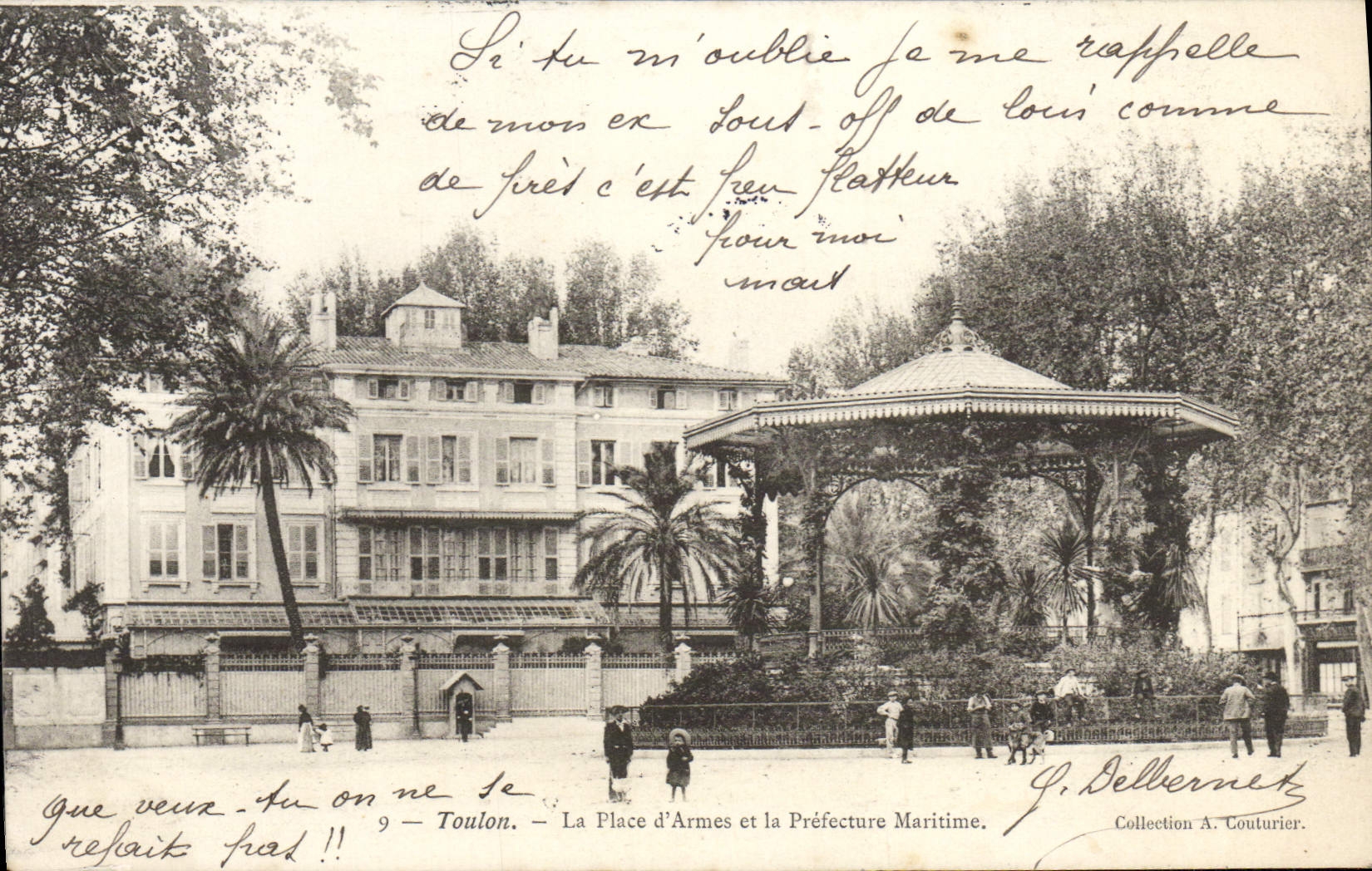 CPA Toulon La Place d'Armes et la Prefecture maritime
