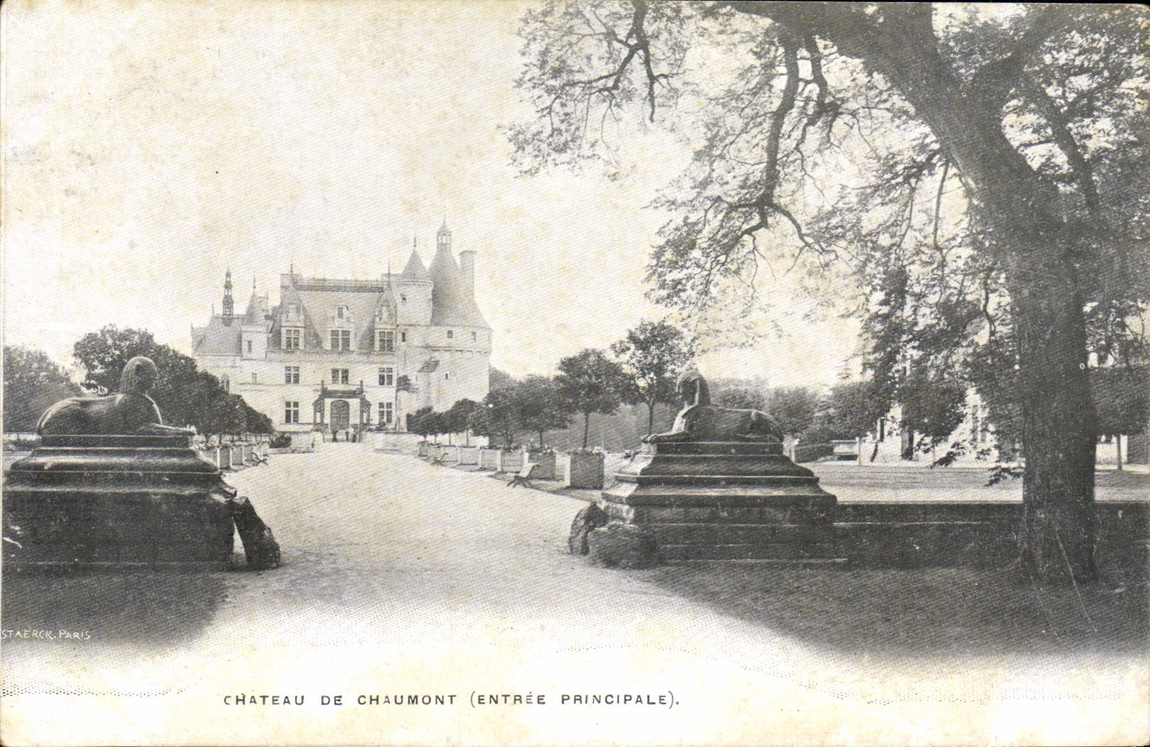 CPA Chateau De Chaumont Publicite Adjudications Ventes immobilieres Rue de Grammont Paris 