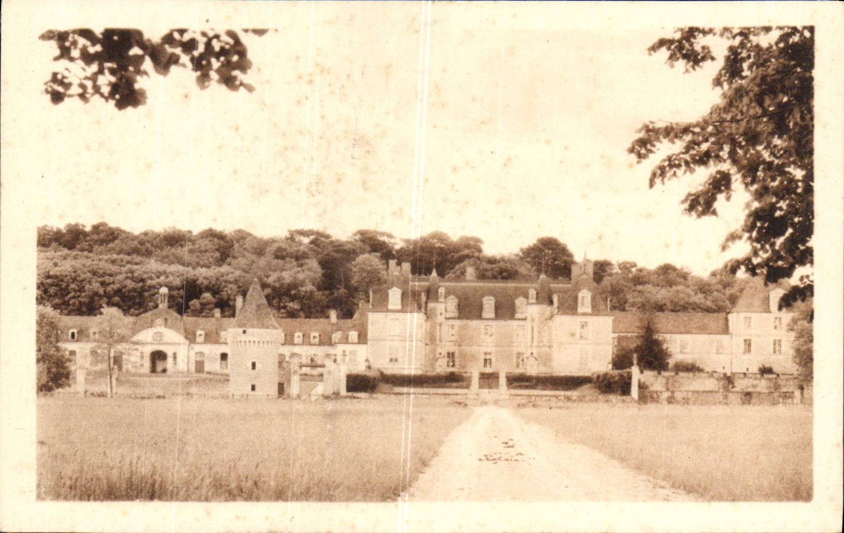 VINTAGE POSTCARD Gizeux the castle