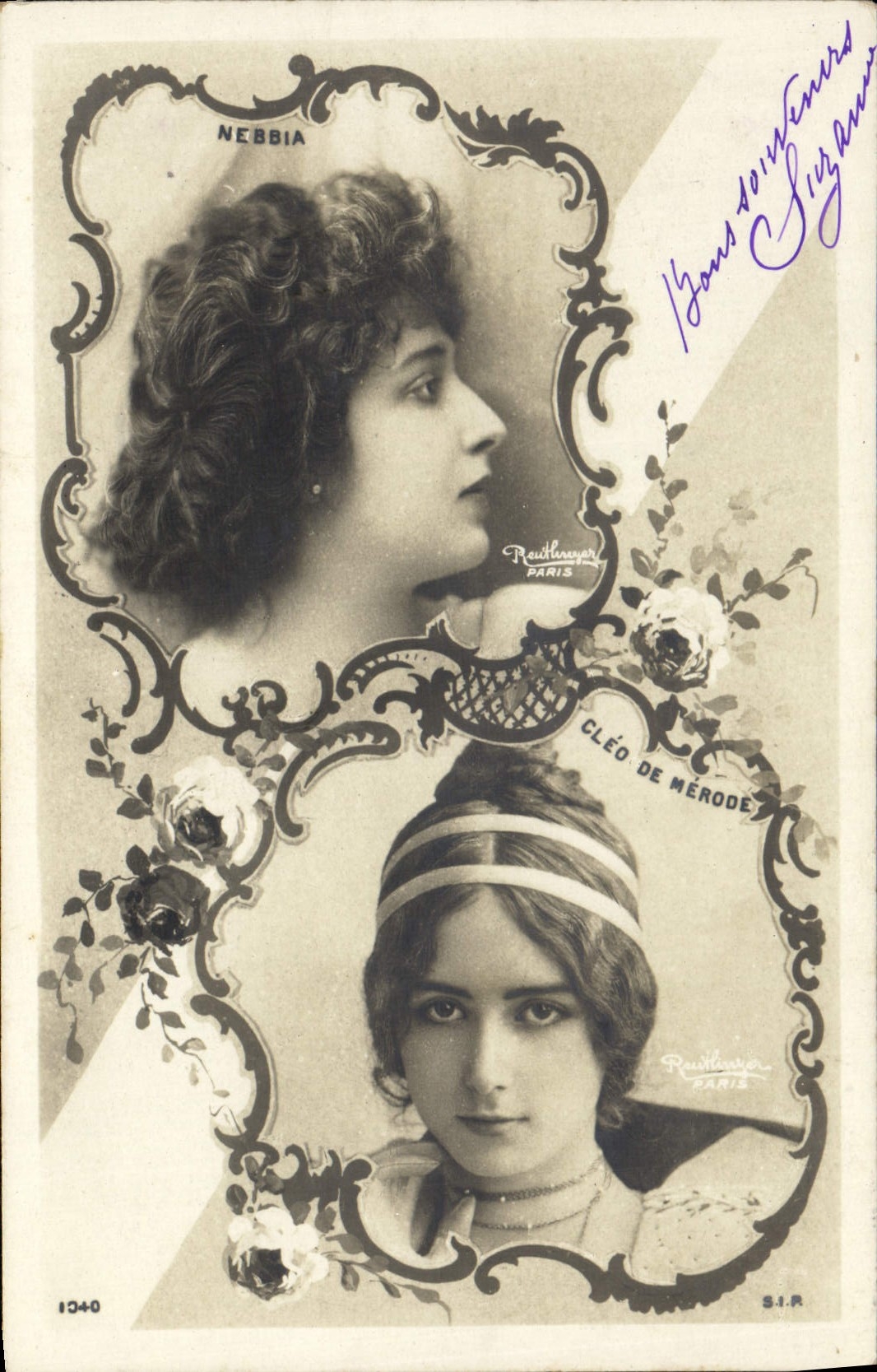 VINTAGE POSTCARD Fantasy Nebbia Cleo de Nerode