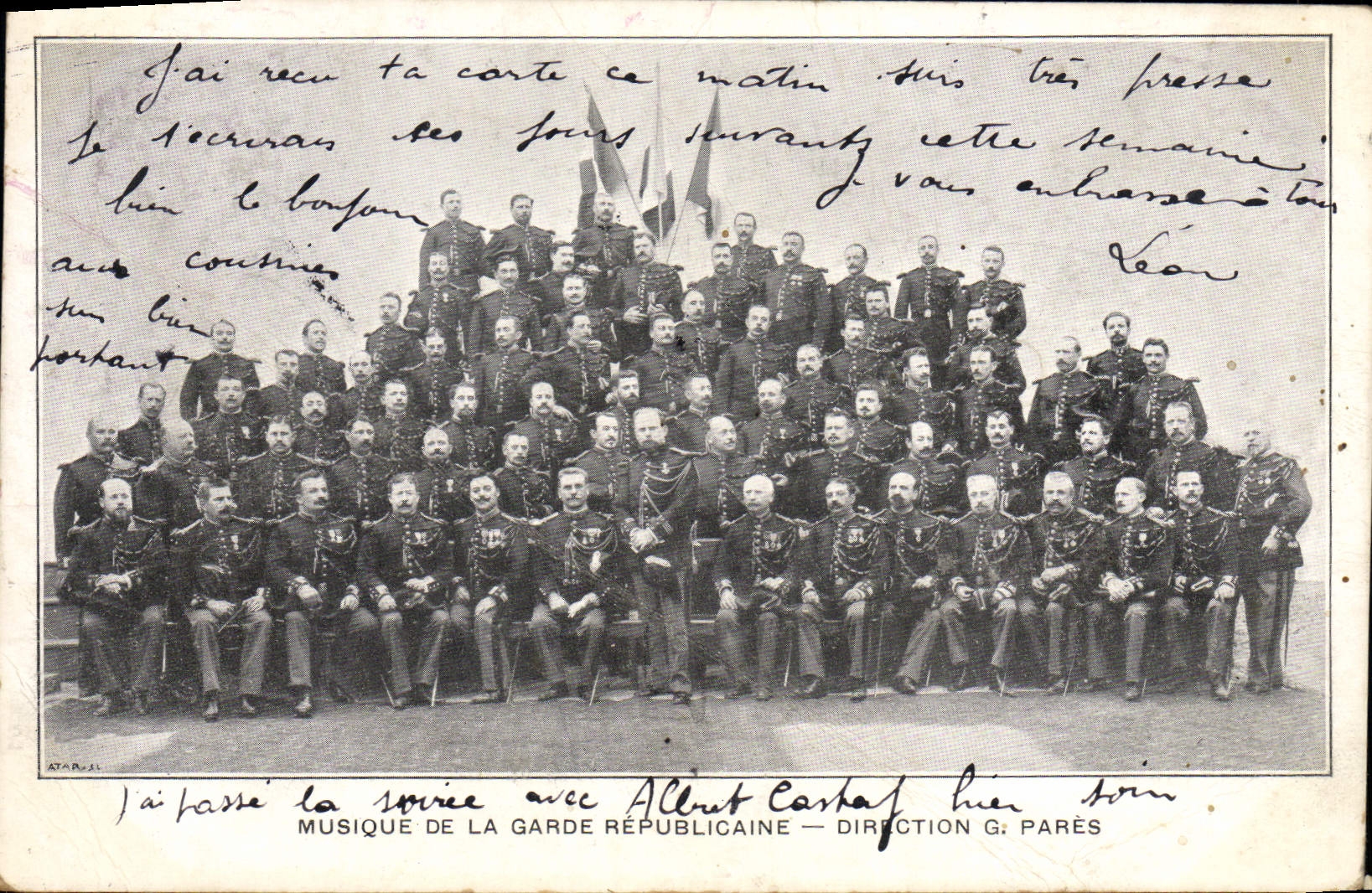 CPA Musique De La Garde Republicaine Militaria