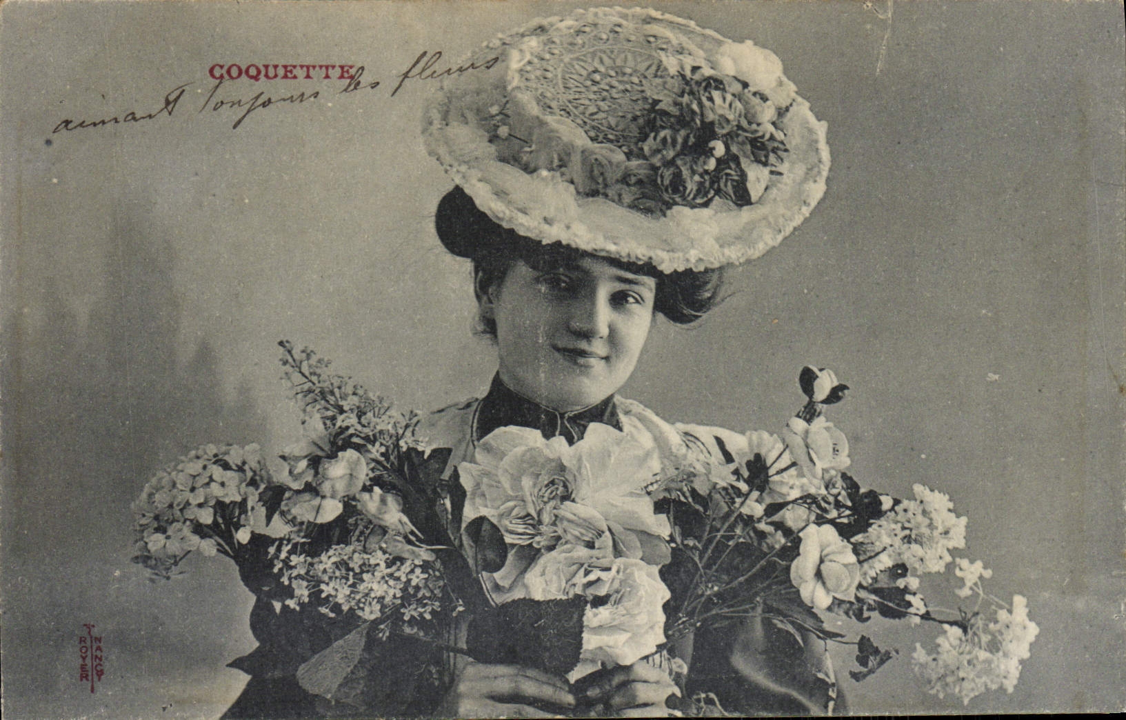 VINTAGE POSTCARD Vain Woman