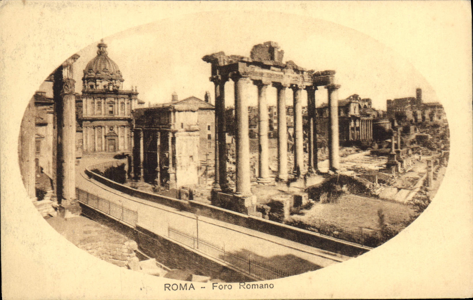 Romano de Roma Foro de la POSTAL de la VENDIMIA