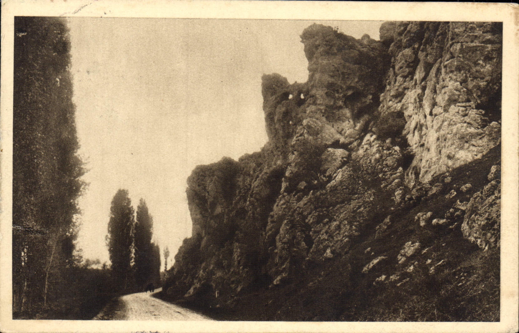 CPA Le Blanc Route de Fontgombaud 