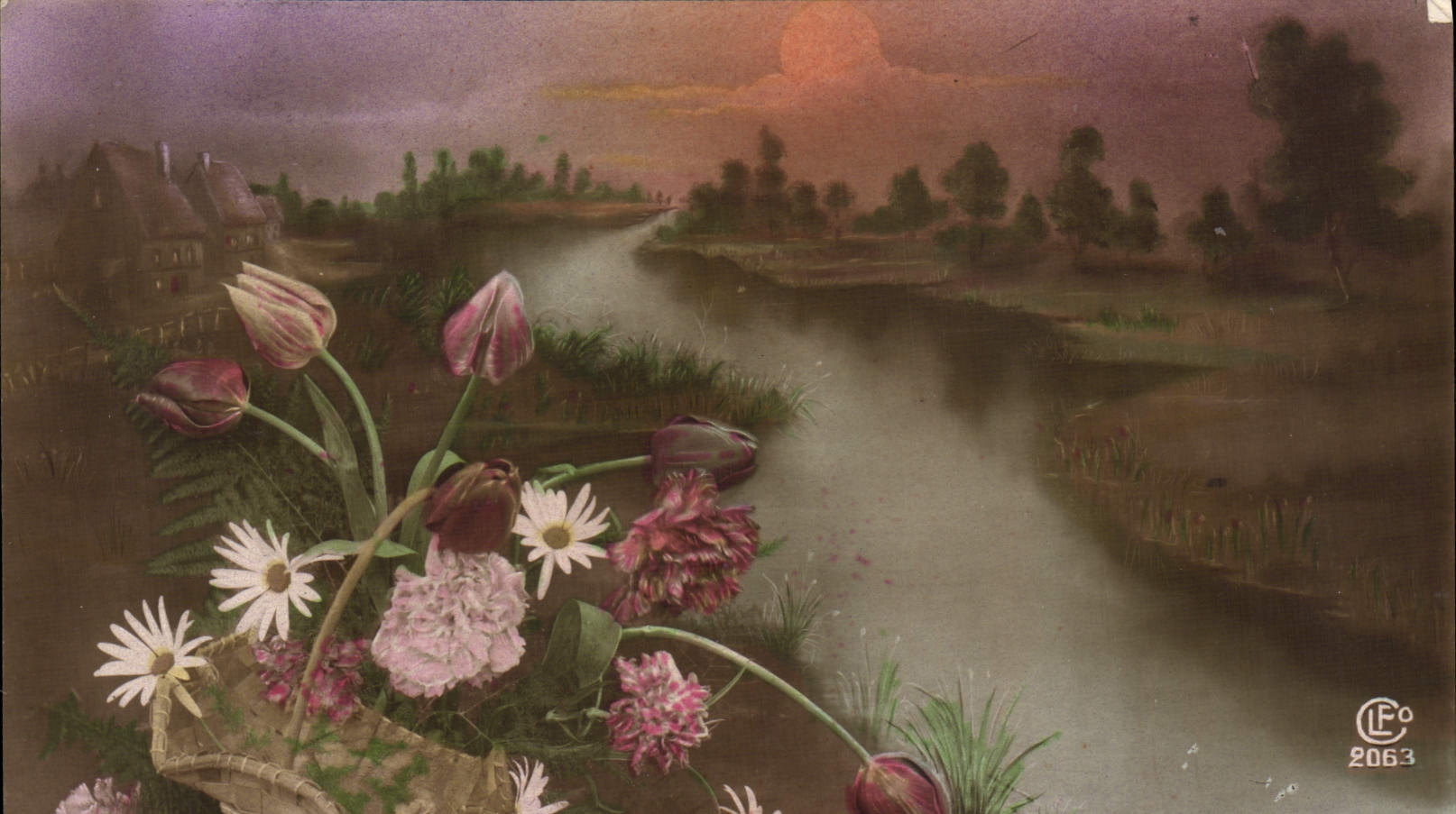 CPA Fantaisie Fleurs