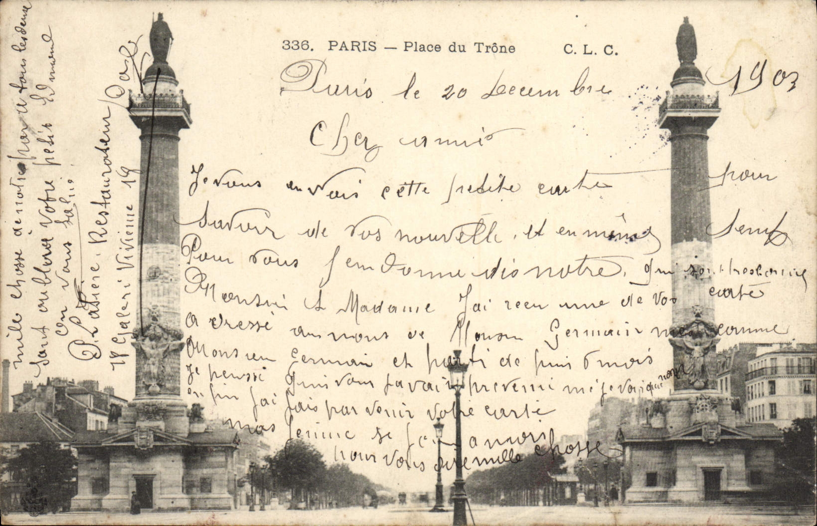 CPA Paris Place du Trone