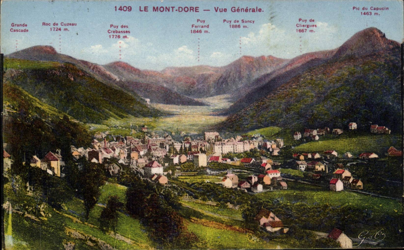 CPA Le Mont Dore Vue generale