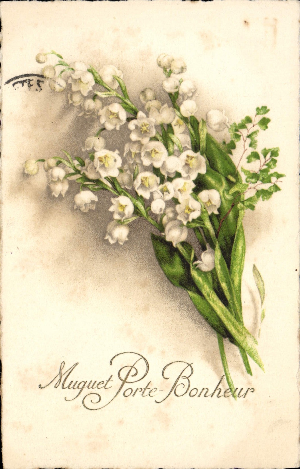 CPA Fantaisie Fleurs Muguet