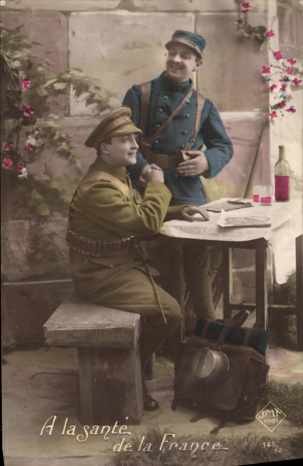 CPA Fantaisie Hommes Soldat Militaria