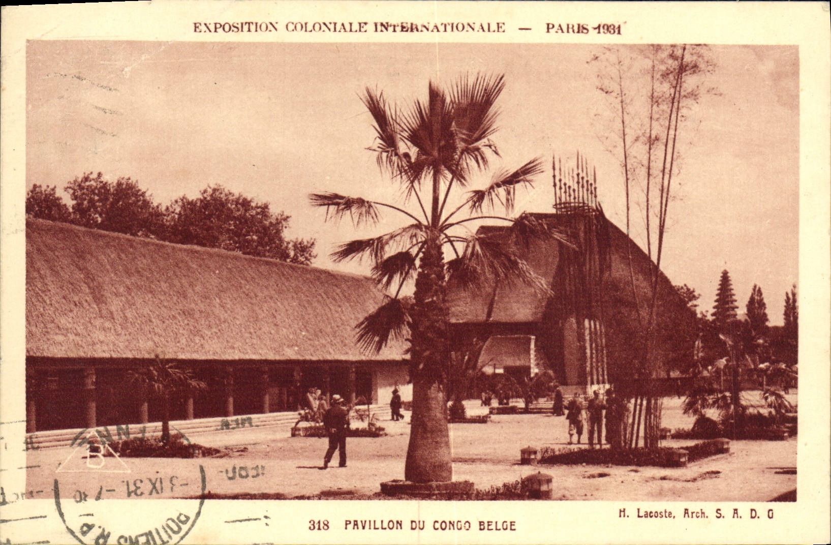 CPA Exposition Coloniale Internationale Paris 1931 Pavillon du Congo Belge 