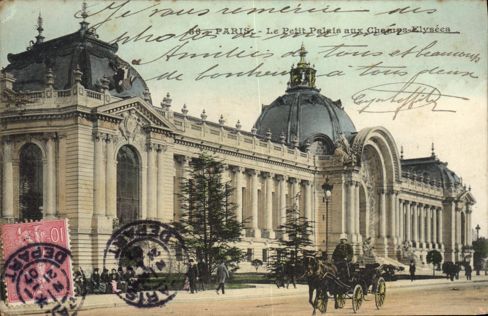 CPA Paris Le Petit Palais aux Champs Elysees