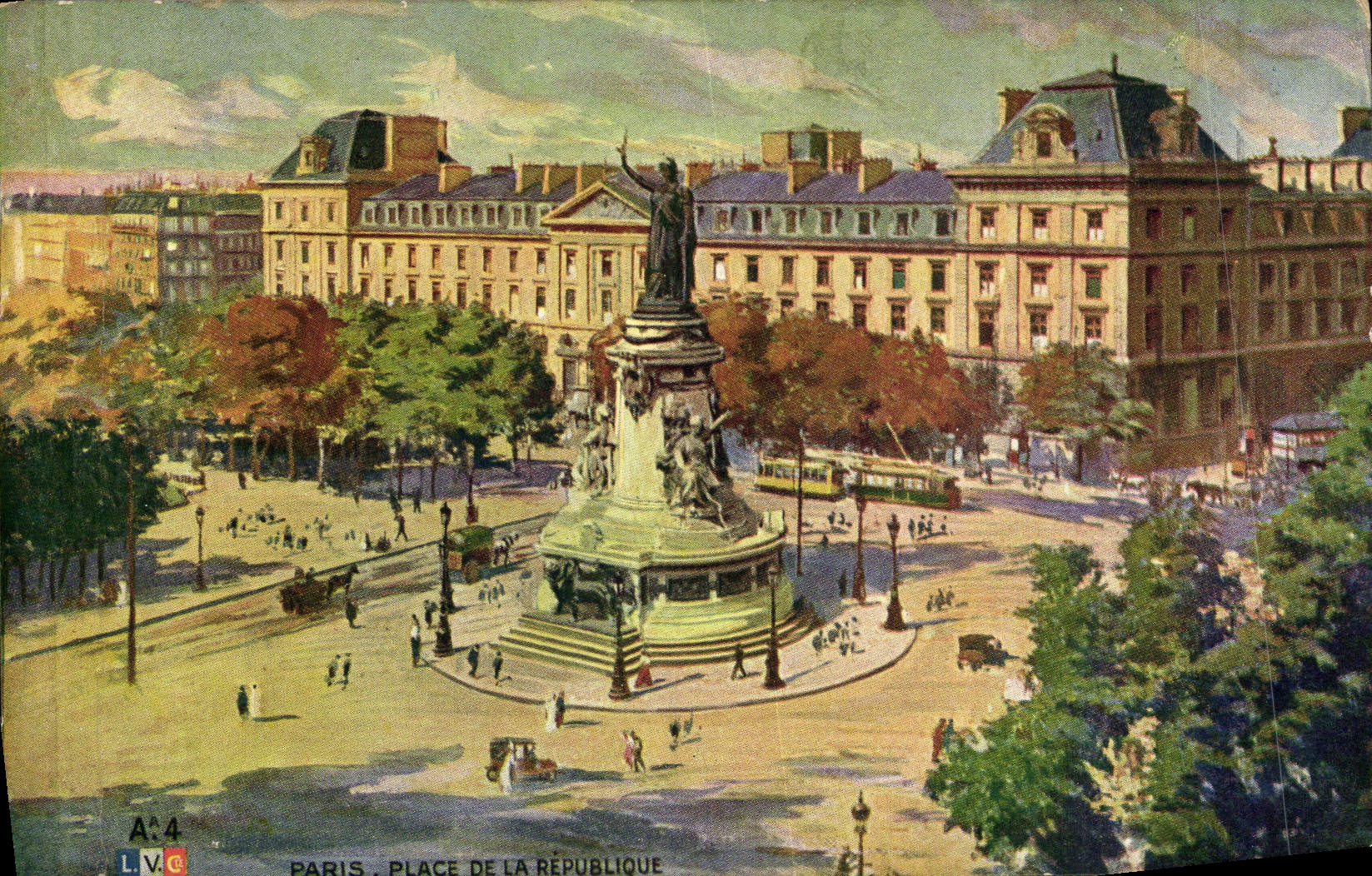 CPA Paris Place De La Republique