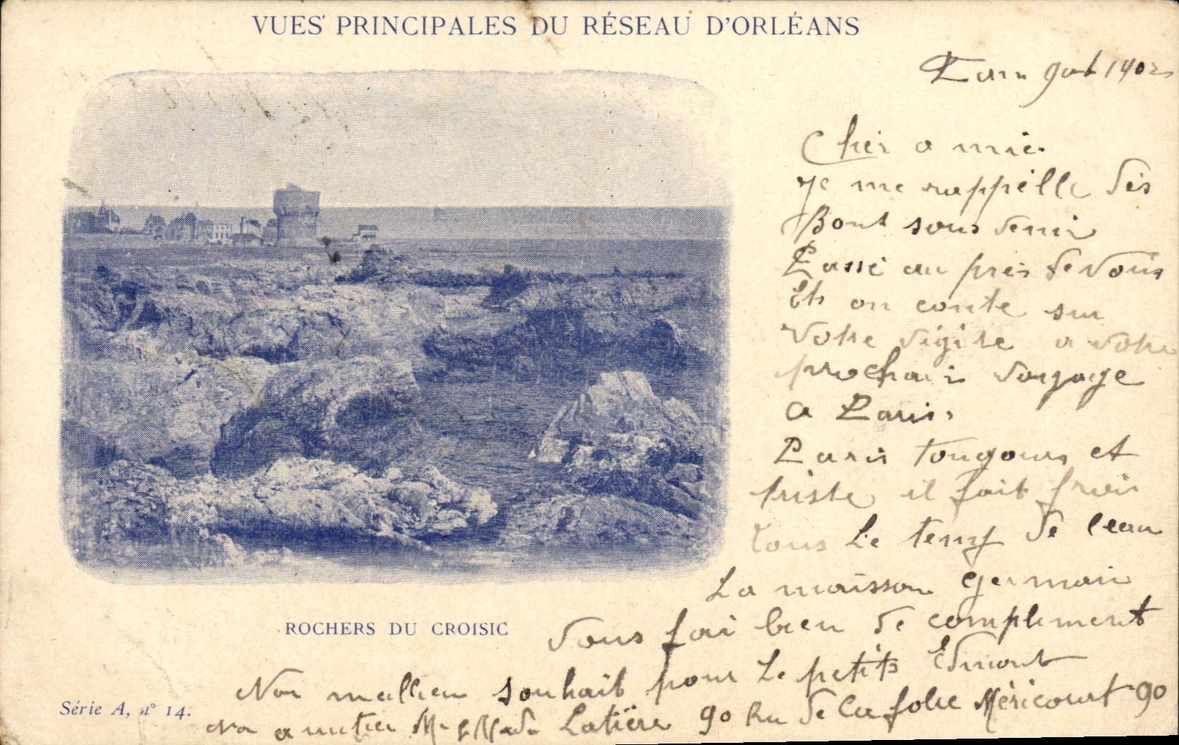 CPA Rochers Du Croisic Reseau d'Orleans