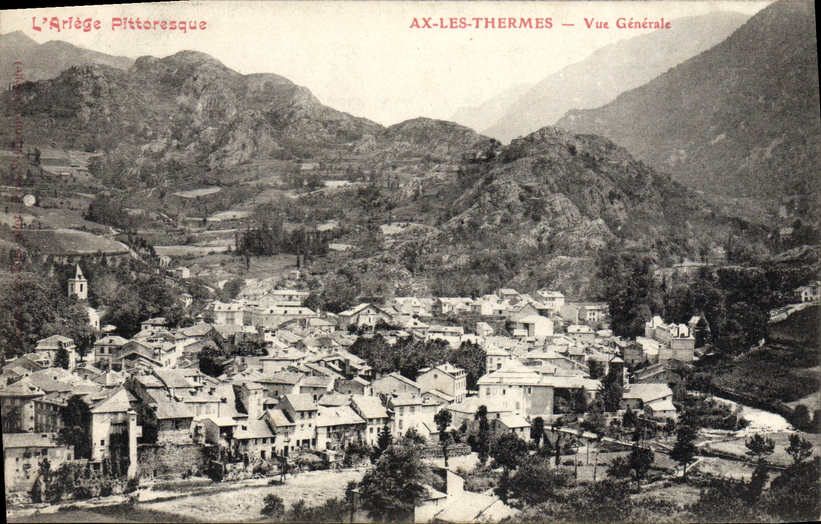 CPA Ax Les Thermes Vue Generale