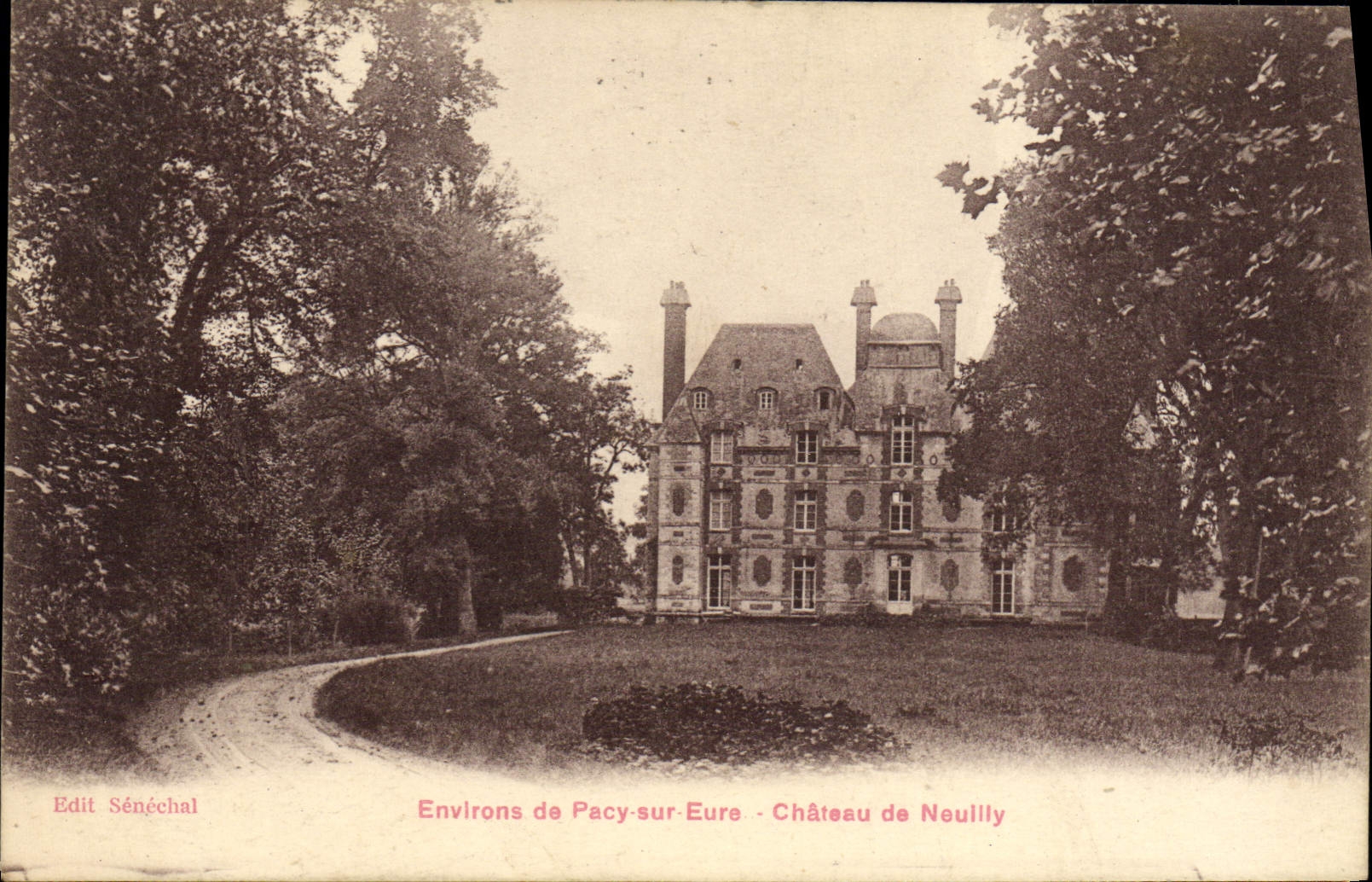 VINTAGE POSTCARD Surroundings De Pacy On the Eure Castle De Neuilly
