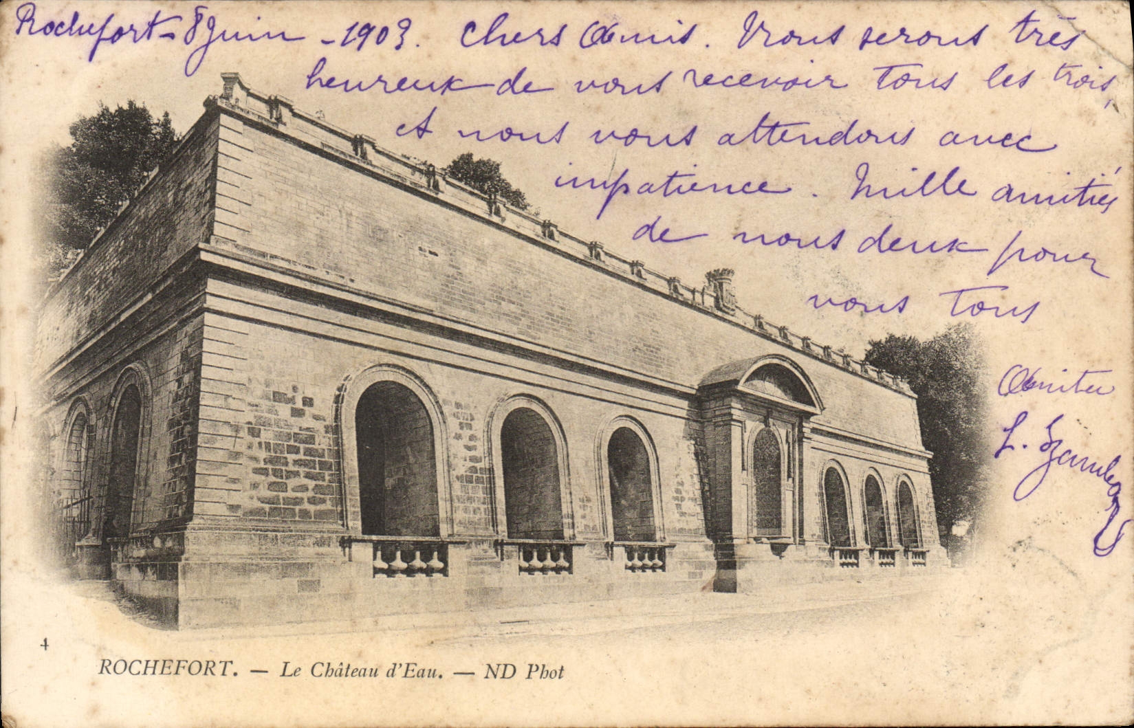 CPA Rochefort Le Chateau D'Eau