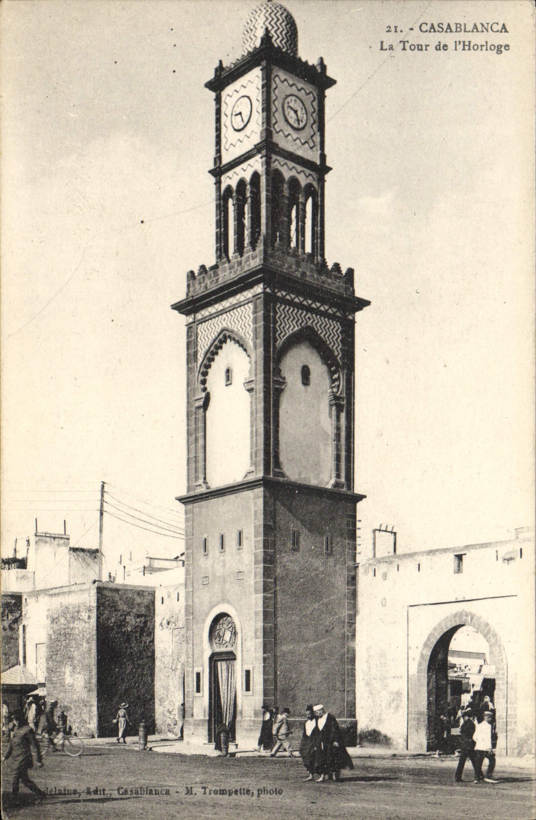 CPA Casablanca La Tour De I'Horloge