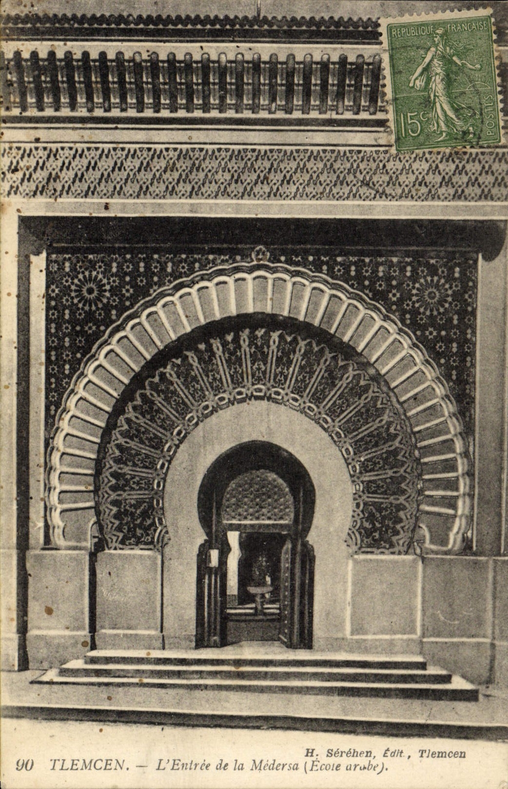 CPA Tlemcen L'Entree De La Medersa Ecole arabe