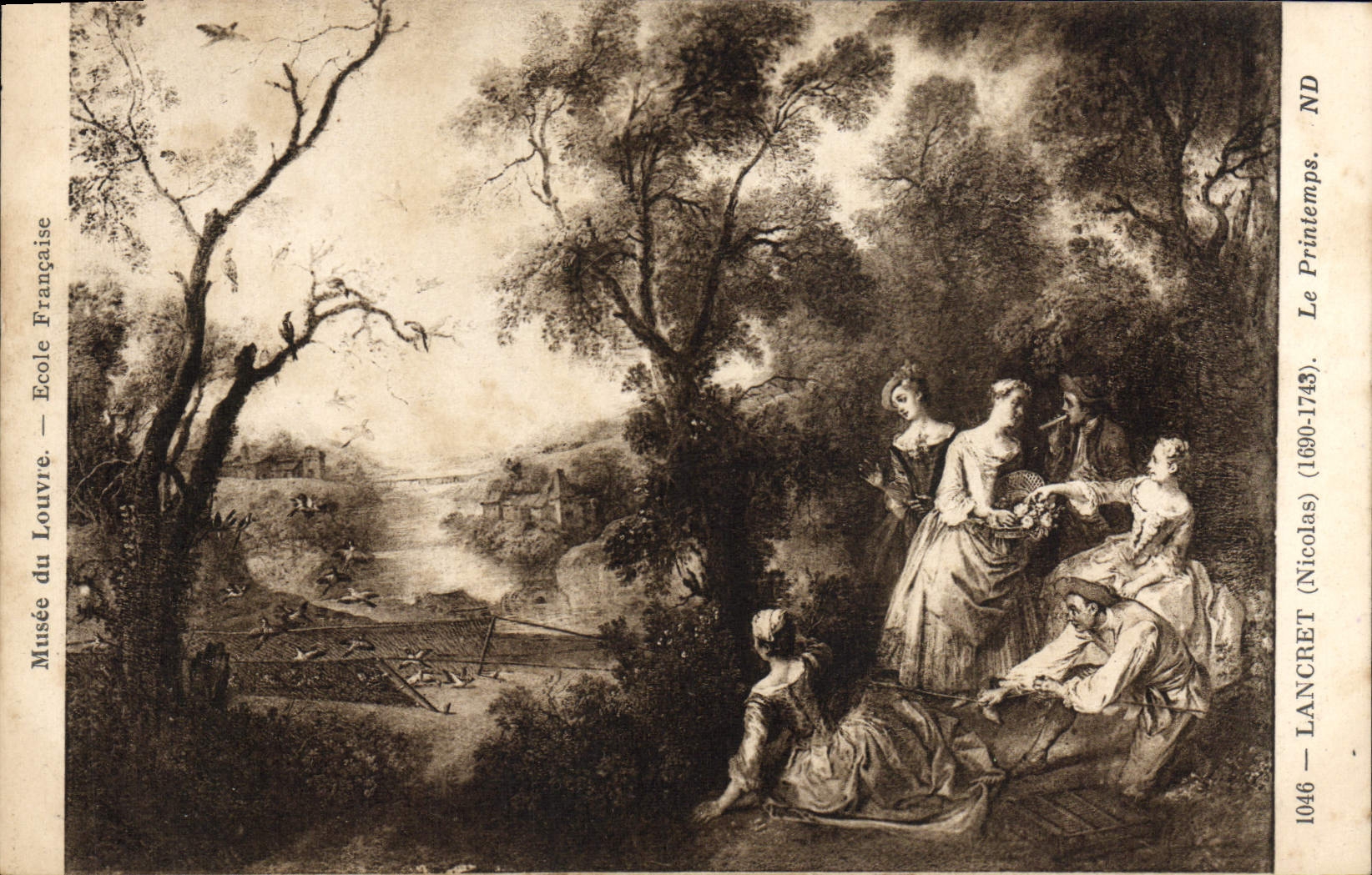 CPA Lancret Le Printemps Paris Musee du Louvre