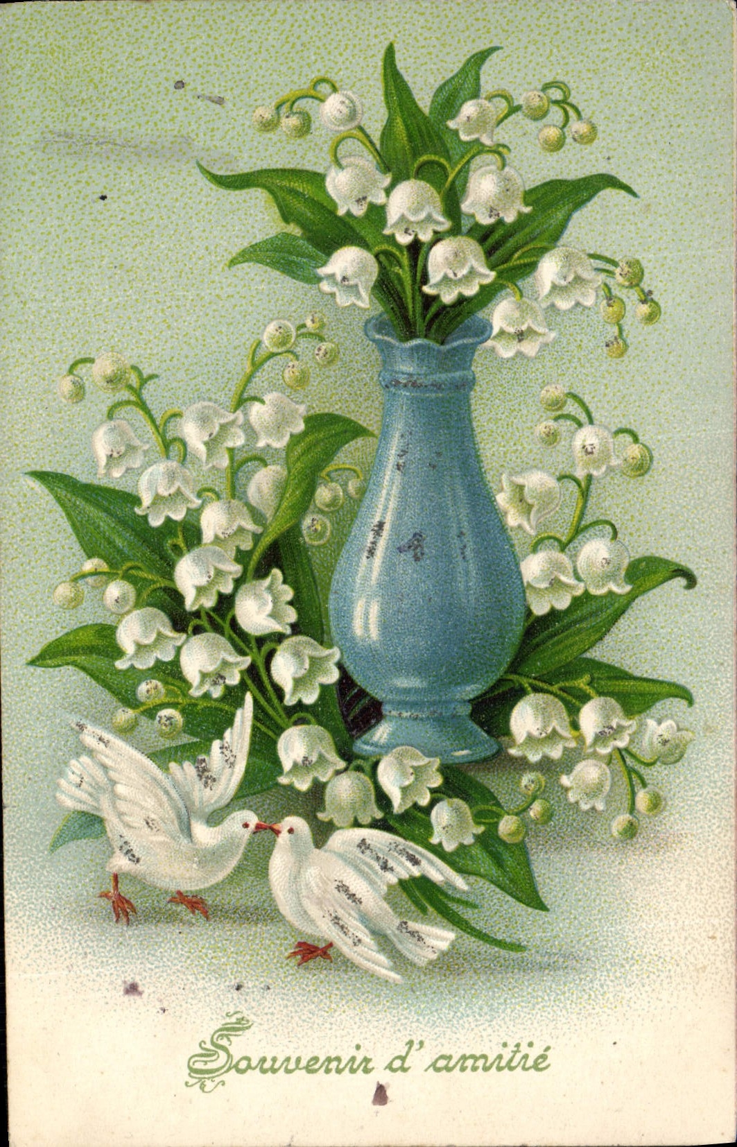 CPA Fantaisie Fleurs Muguet Colombes
