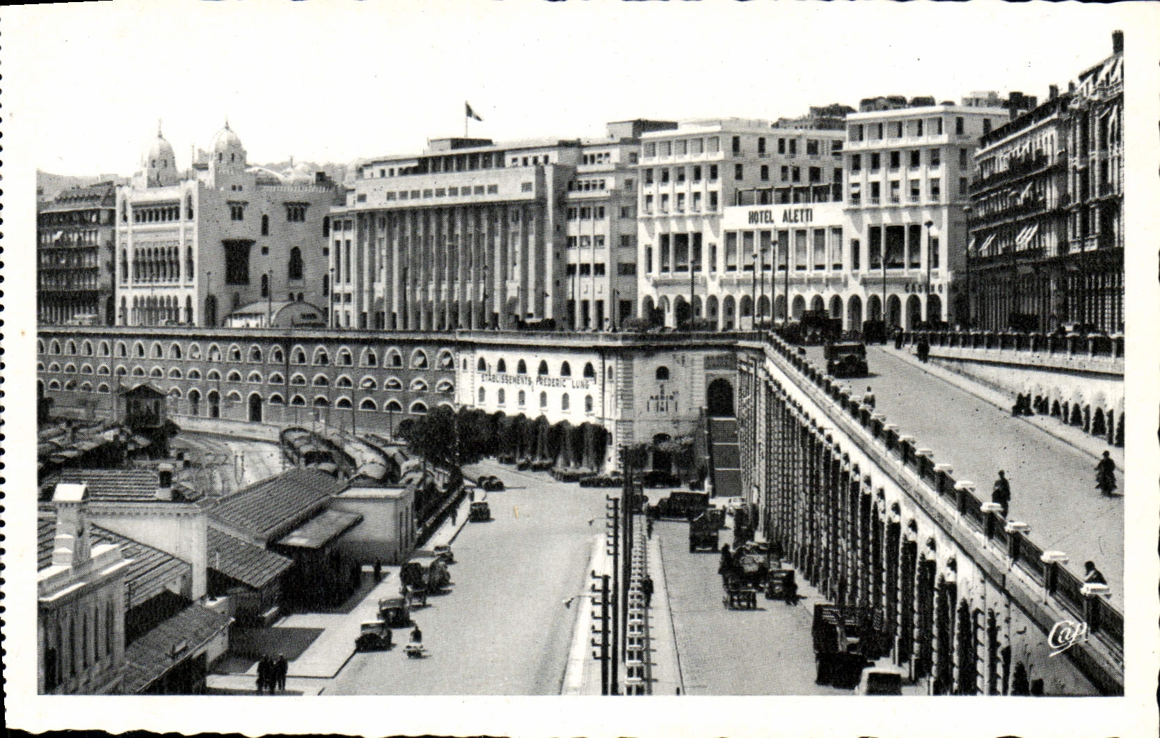 POSTAL Argel de la VENDIMIA el bulevar de Carnot el ayuntamiento y la prefectura