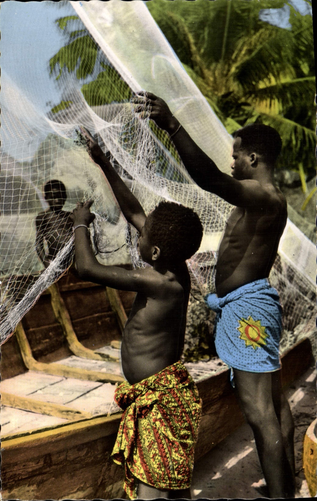 MODERN CARD Africa Colors Sinners Repairing Their nets