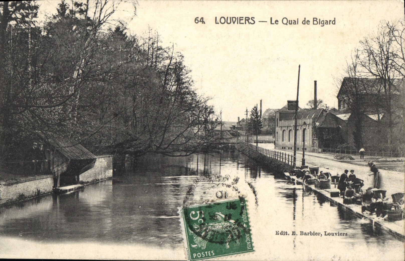 CPA Louviers Le Qual De Bigard Lavandieres