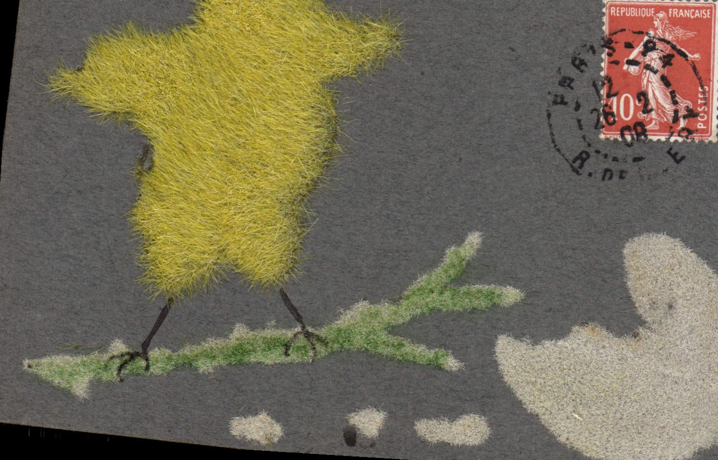 VINTAGE POSTCARD Fantasy Chick