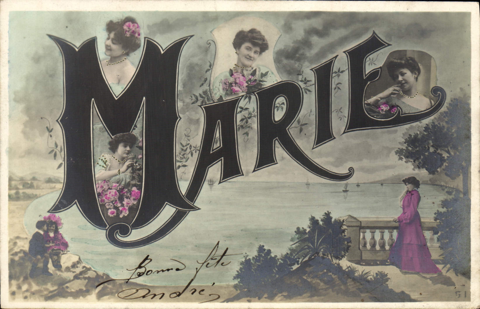 CPA Fantaisie Prenom Marie