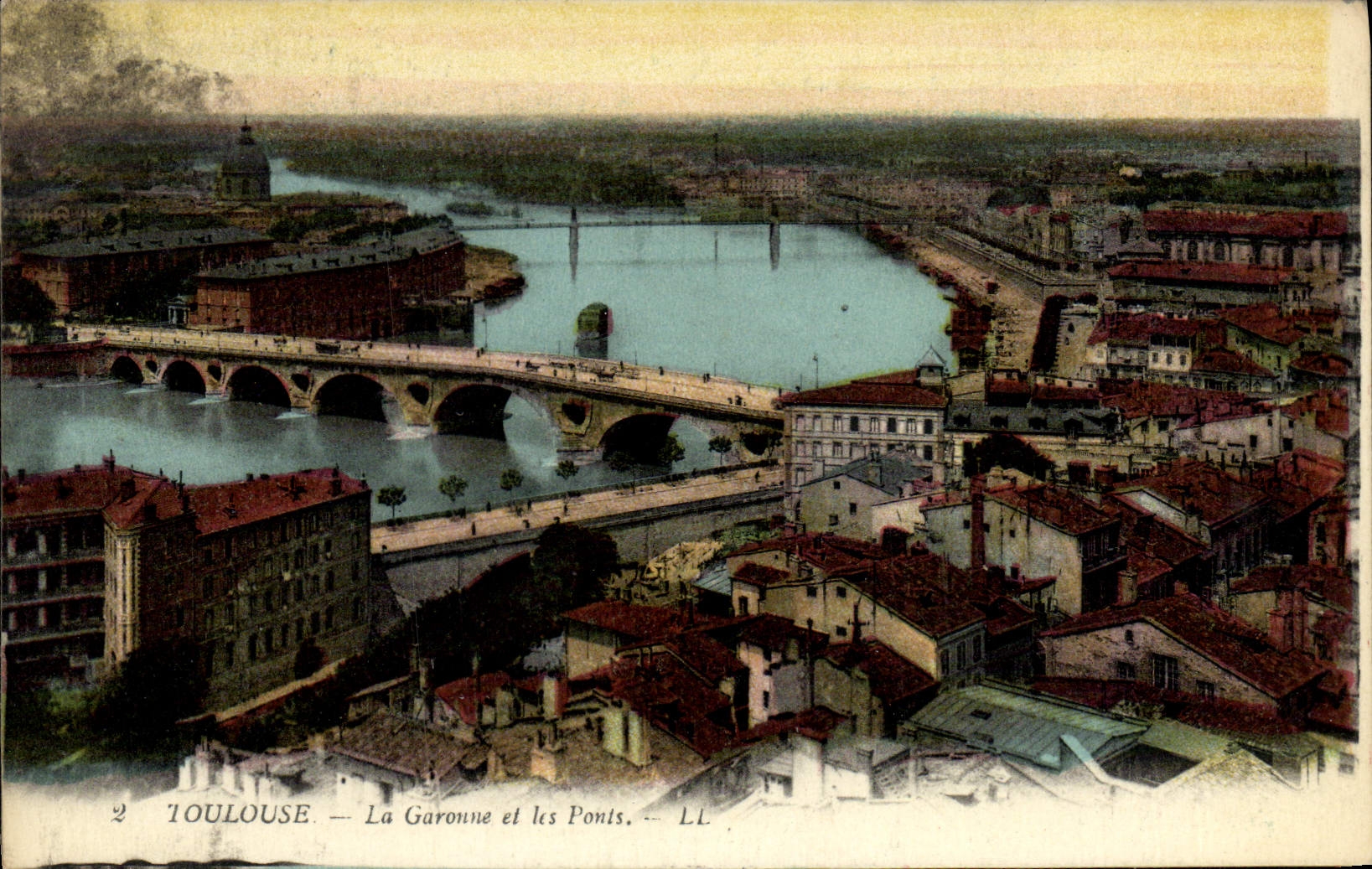 CPA Toulouse La Garonne Et Les Ponts