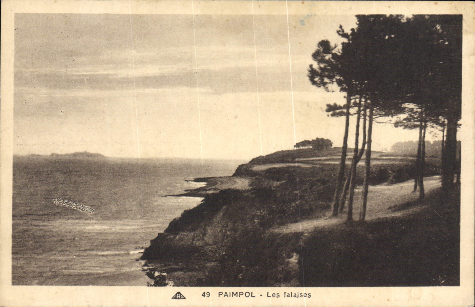 CPA Paimpol Les Falaises