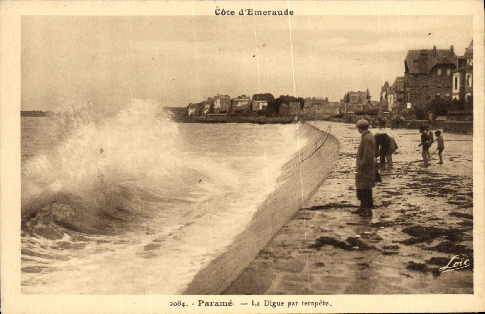 CPA Parame La Digue Par Tempete