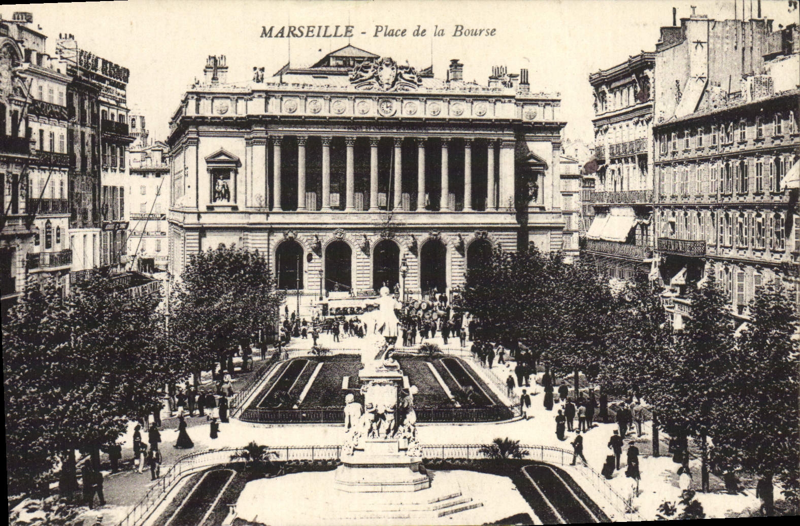 CPA Marseille Place De La Bourse