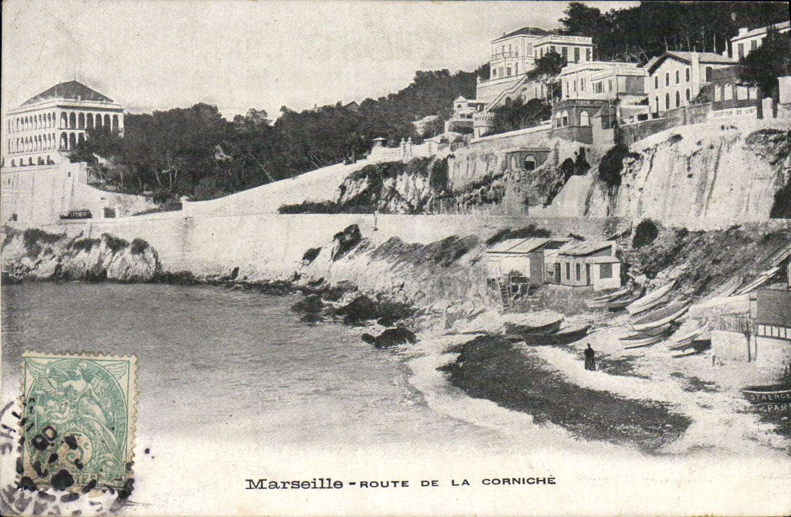 CPA Marseille Route De La Corniche