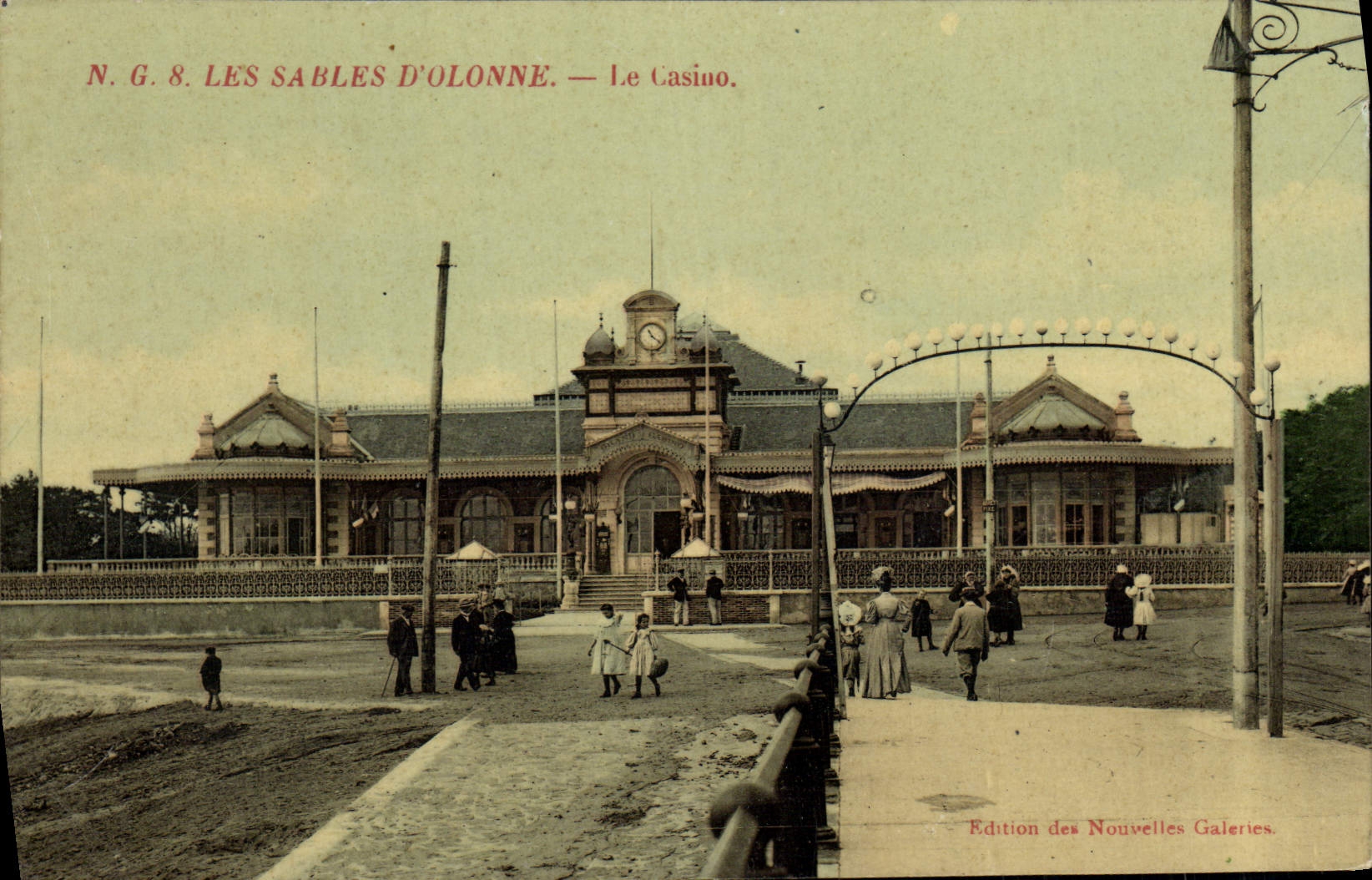 POSTAL de la VENDIMIA Sables d'Olonne el casino