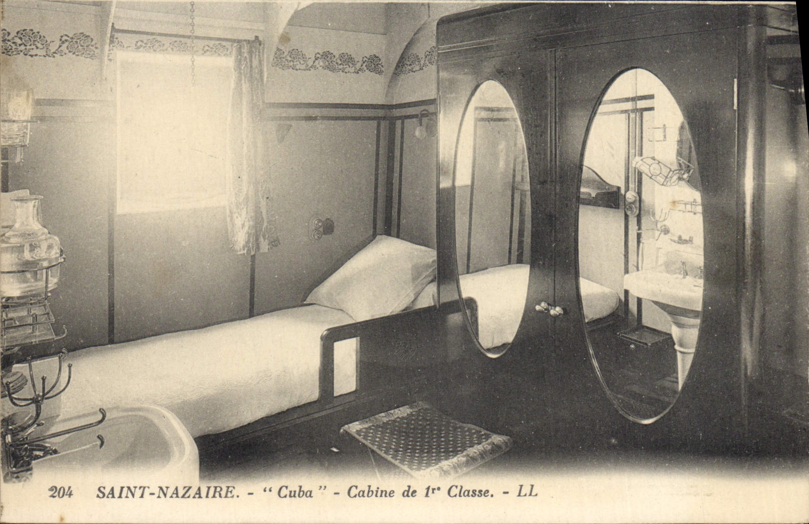 CPA Saint Nazaire Cuba Cabine De 1ere Classe Paquebot 