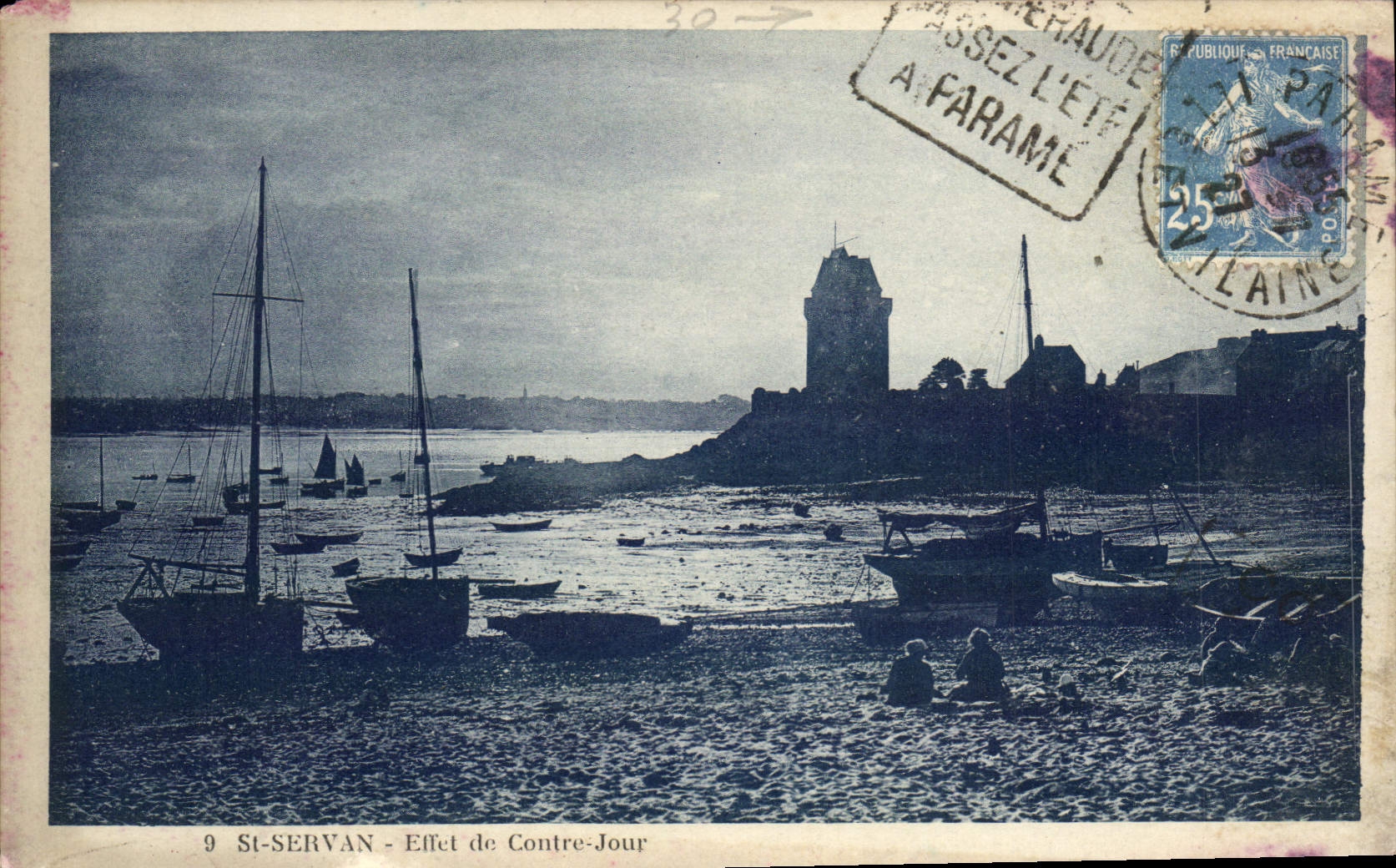 CPA St Servan Effet De Contre Jour
