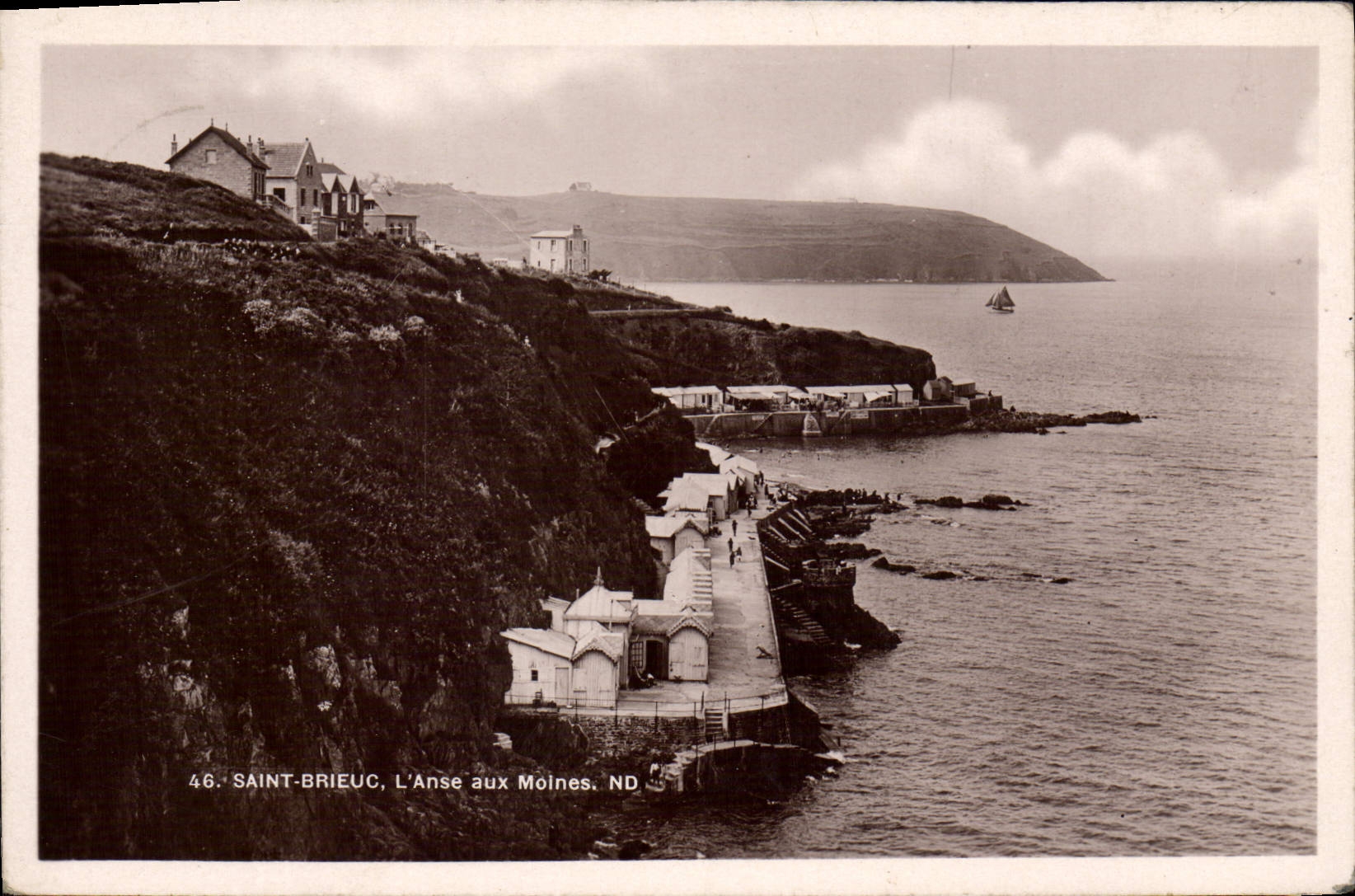 VINTAGE POSTCARD Holy Brieuc the Handle With the Monks