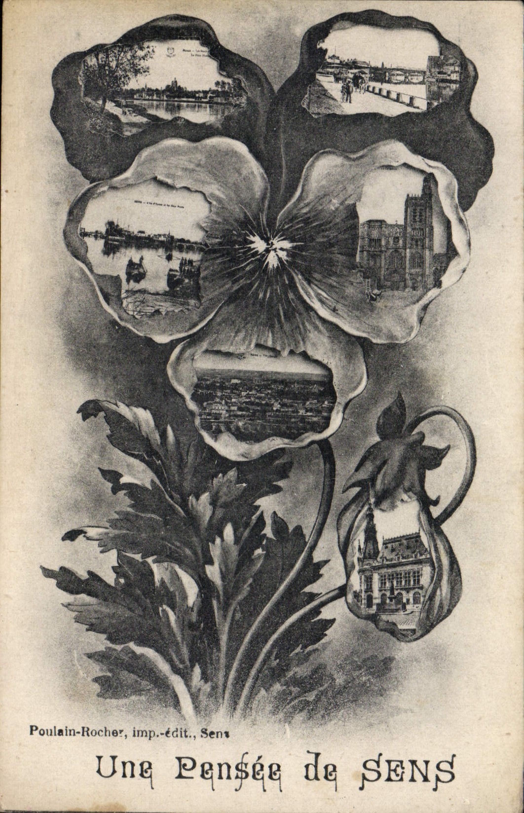 CPA Une Pensee De Sens