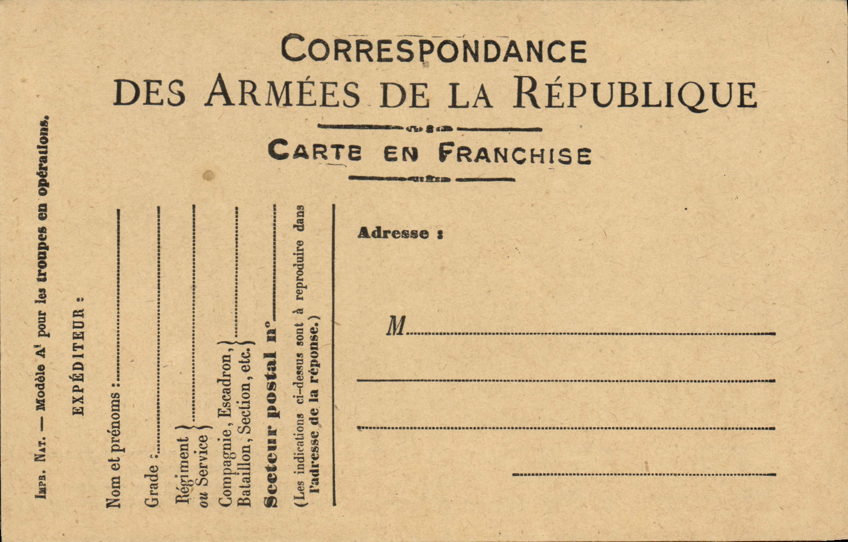 Carte de Franchise