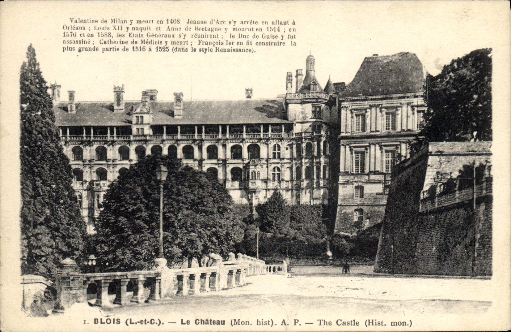 CPA Blois Le chateau