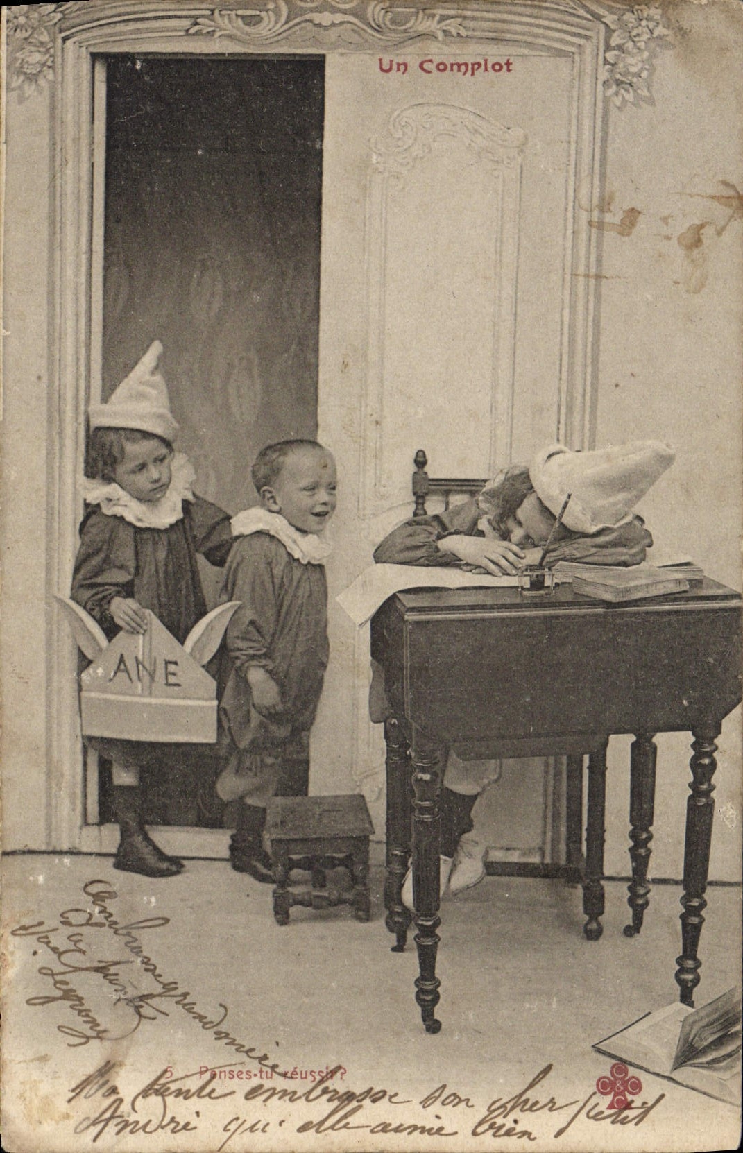 VINTAGE POSTCARD Fantasy Children a plot